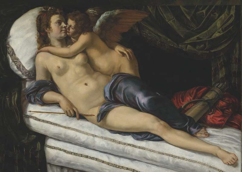 Venere e Cupido di Artemisia Gentileschi