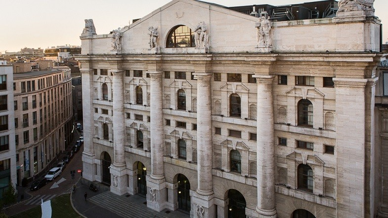 Azioni italiane - Foto della sede della Borsa italiana a Piazza Affari