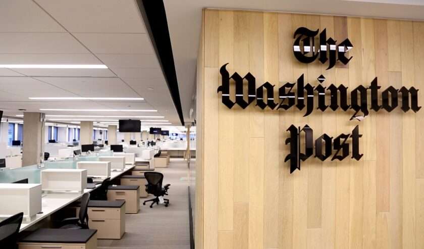 una foto della sede del Washington Post
