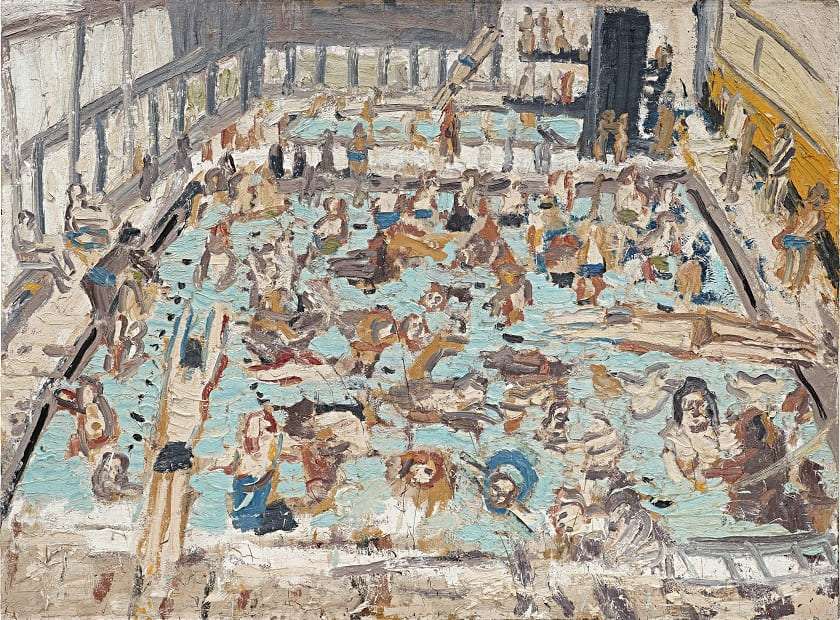 Children's Swimming Pool, 11 o'clock Saturday Morning, August di Leon Kossoff