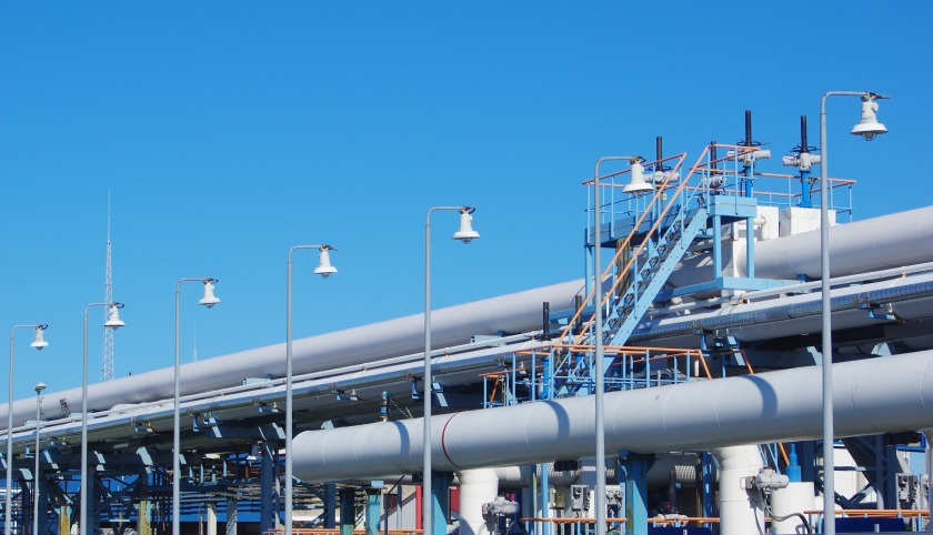 Le tubazioni di un impianto di gas