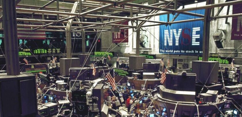Immagine della sala di negoziazione a Wall Street