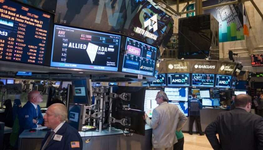immagine del trading floor di Wall Street