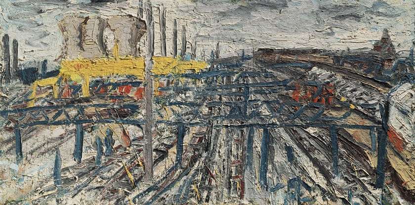 Willesden Junction - Autumn Afternoon di Leon Kossoff