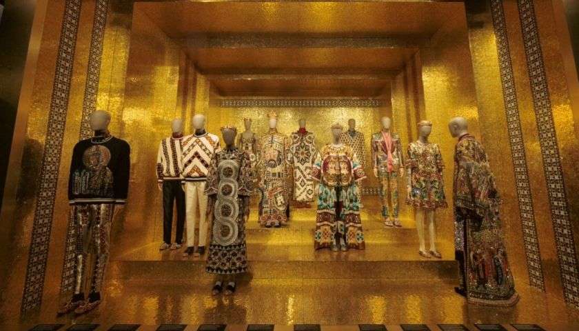 una foto dell'esibizione di Dolce & Gabbana