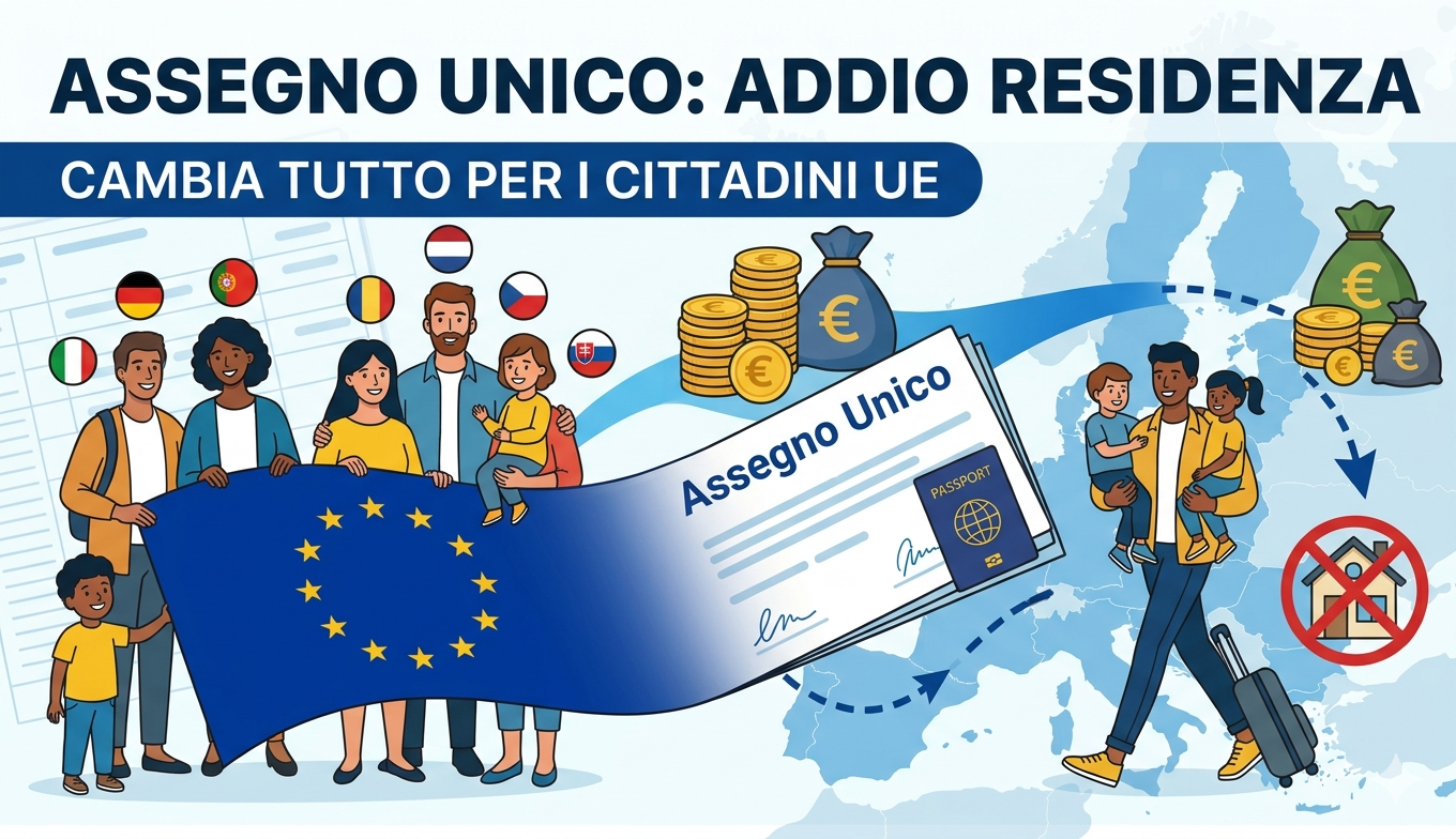 Cambia l'assetto dell'Assegno Unico secondo le nuove regole UE