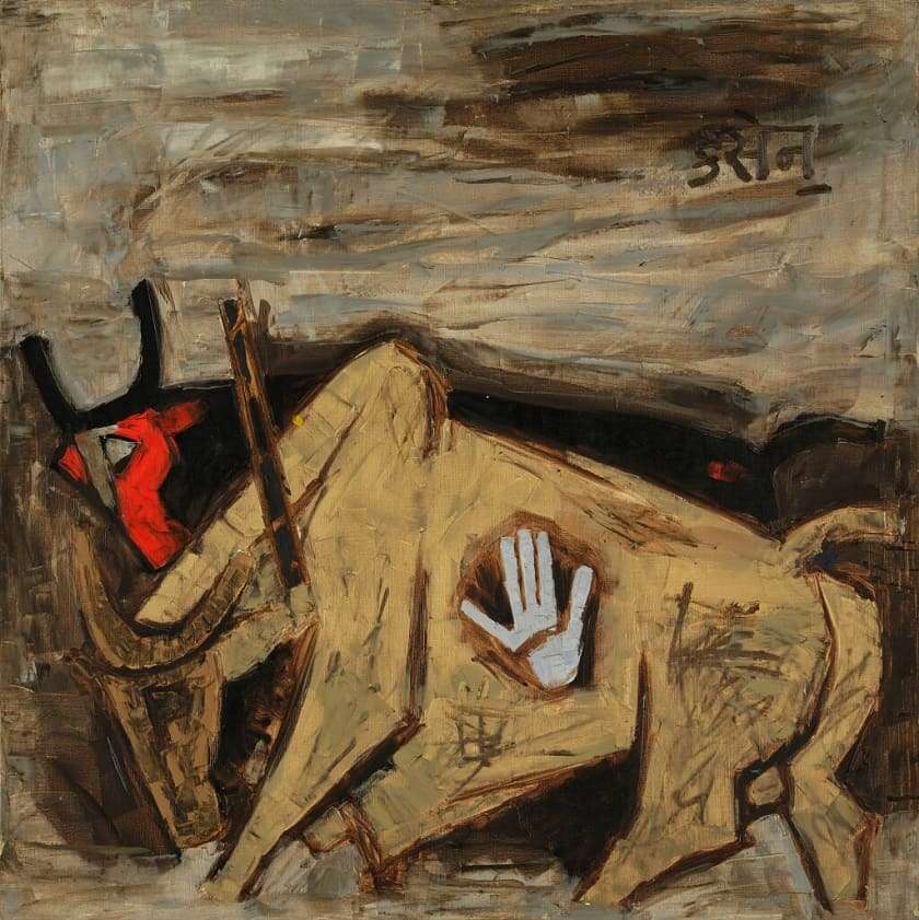 Bulls di Maqbool Fida Husain