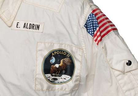 La giacca di Buzz Aldrin indossata durante la missione Apollo 11
