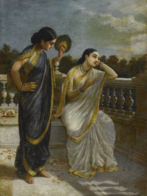 Untitled (Damayanti) di Raja Ravi Varma