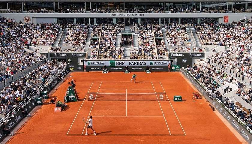Una partita di tennis al torneo di Roland Garros 2026