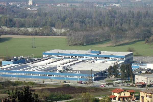 Lo stabilimento di Luxottica nei pressi di Laurano vicino a Torino.