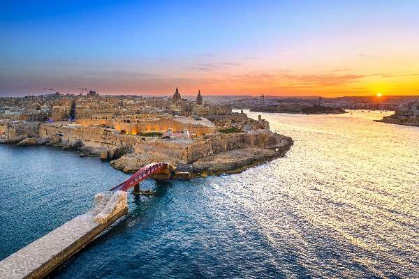 una foto della Valletta, Malta