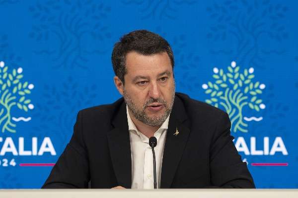 una foto del vice primo ministro Matteo Salvini