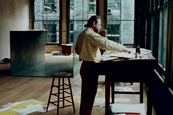 Una scena del documentario The Artist's Studio: Donald Judd