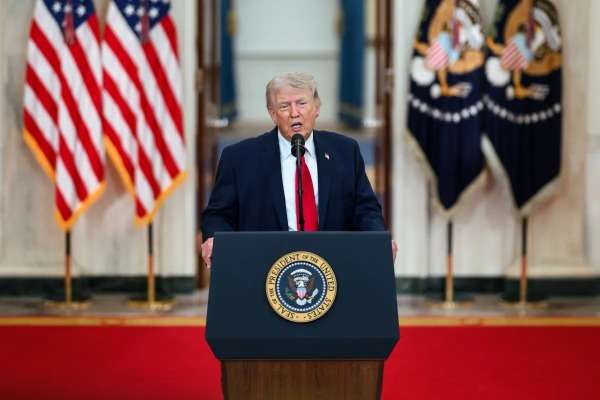 una foto del presidente americano Donald Trump