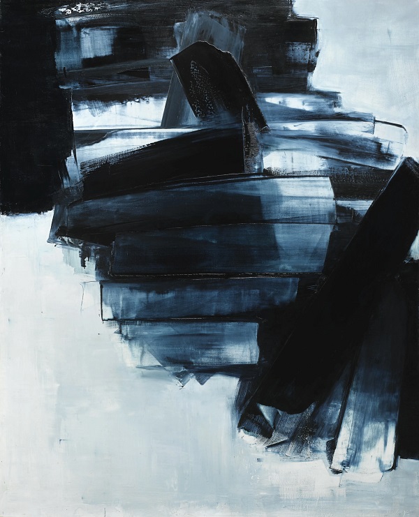 Peinture 162 x 130 cm, 14 avril 1962 di Pierre Soulages