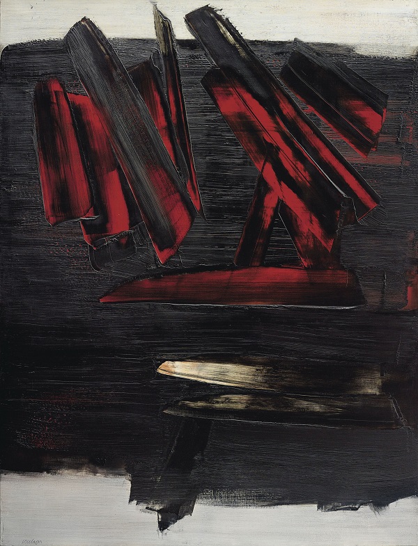 Peinture 186 x 143 cm, 23 décembre 1959 di Pierre Soulages