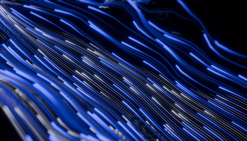 Un flusso di dati digitali
