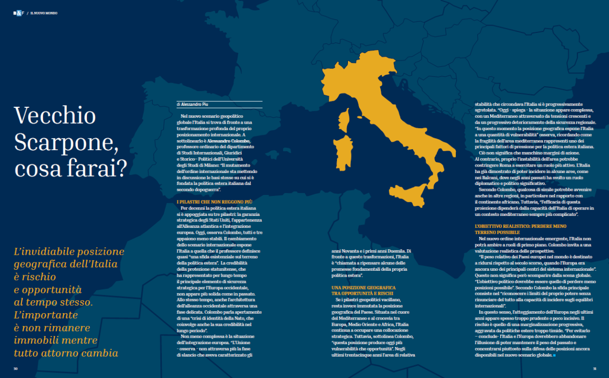 L'immagine delle due pagine dell'articolo scritto da Alessandro Colombo per lo Speciale Borsa&Finanza 2026