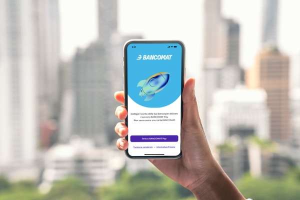 Schermata dell'app Bancomat Pay su smartphone per l'attivazione del servizio di pagamento digitale
