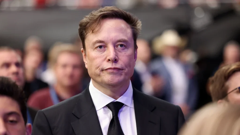 Elon Musk, amministratore delegato di Tesla e SpaceX, ritratto durante un evento pubblico