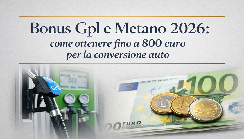 Bonus Gpl e Metano 2026: come ottenere fino a 800 euro per la conversione auto
