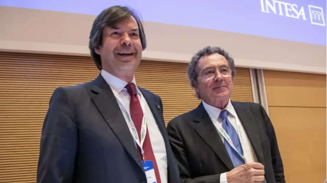 Carlo Messina e Gian Maria Gros Pietro, amministratore delegato e presidente di Intesa Sanpaolo