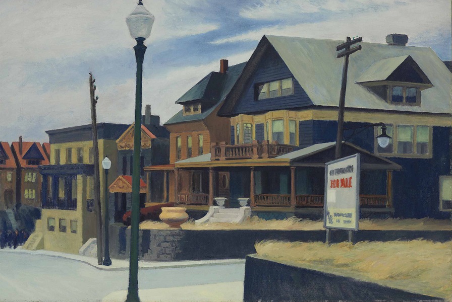 East Wind Over Weehawken di Edward Hopper