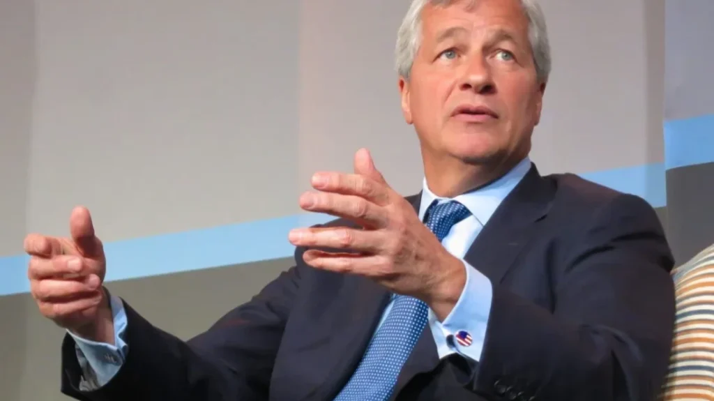 Immagine di Jamie Dimon in un talk show