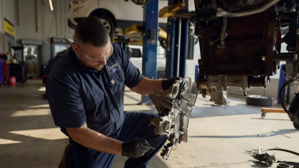 foto all'interno di uno stabilimento Ford