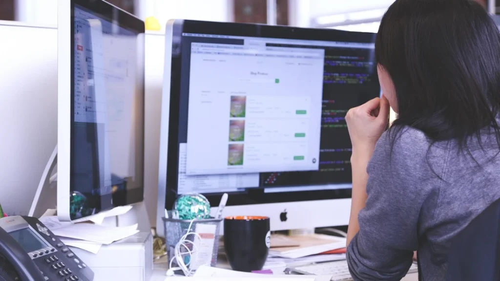 Immagine di un programmatore nel settore software