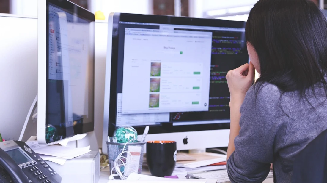 Immagine di un programmatore nel settore software